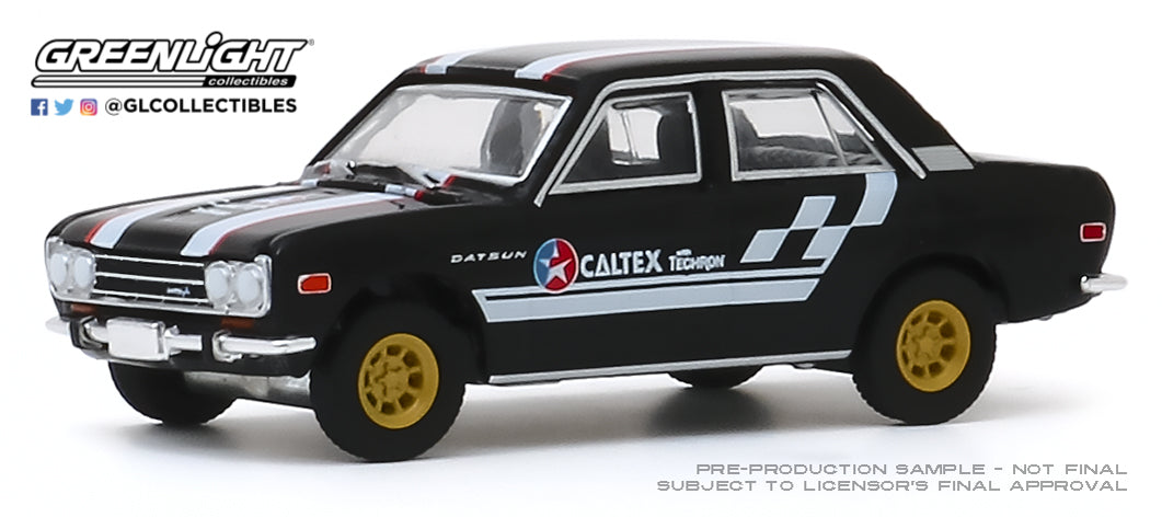 GreenLight 1:64 1971 Datsun 510 4-Door Sedan - Caltex with Techron 30169