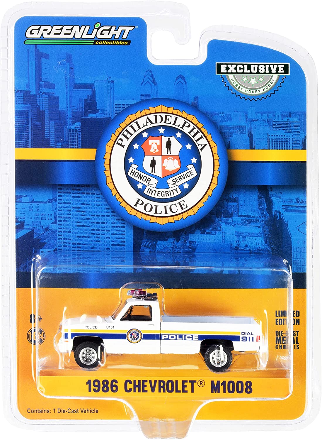 GreenLight 1:64 1986 Chevrolet M1008 - Philadelphia, Pennsylvania Police 30241