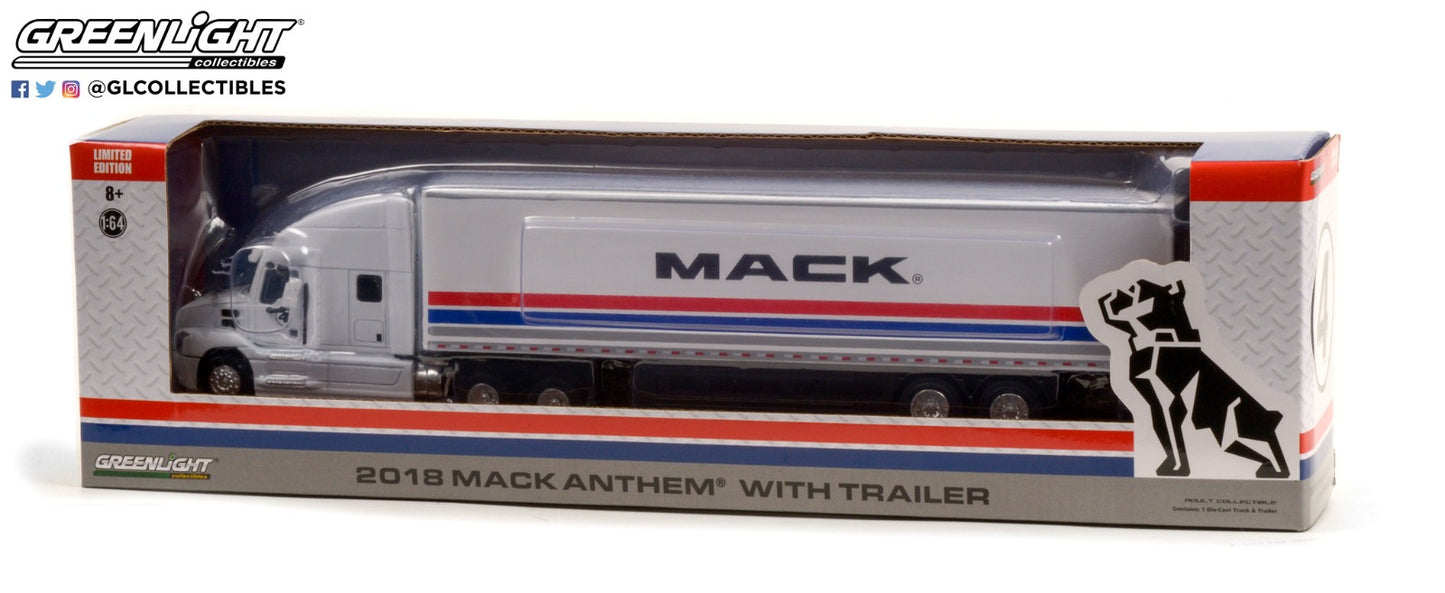 GreenLight 1:64 2018 Mack Anthem 18 Wheeler Tractor-Trailer - #4 The Mack Performance Tour 2018 (Hobby Exclusive) 30266