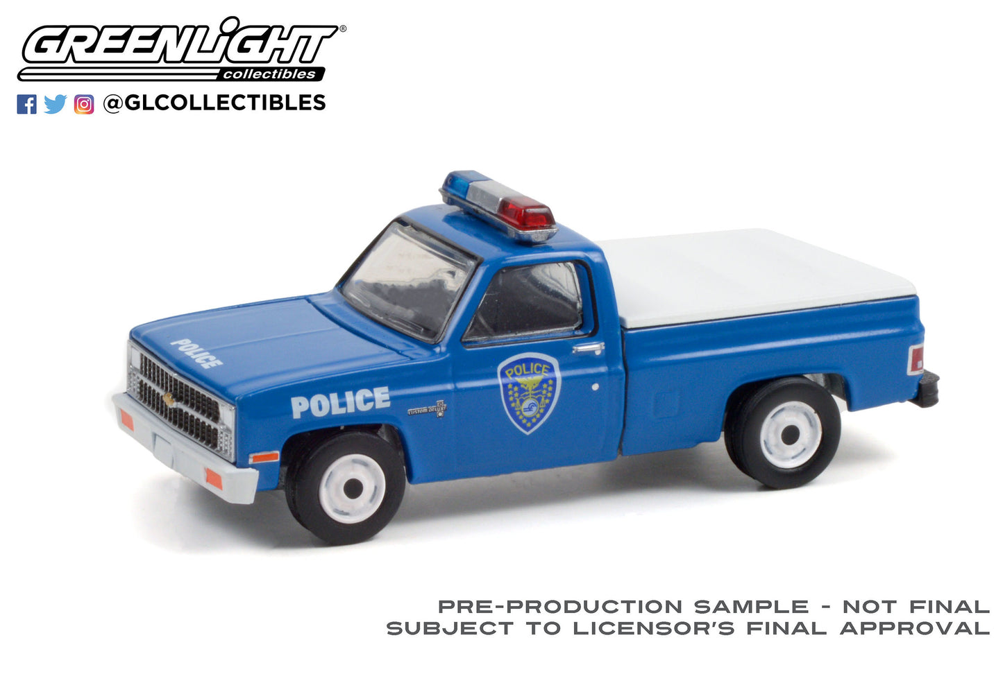GreenLight 1:64 1981 Chevrolet C-10 Custom Deluxe - Conrail (Consolidated Rail Corporation) Police 30278