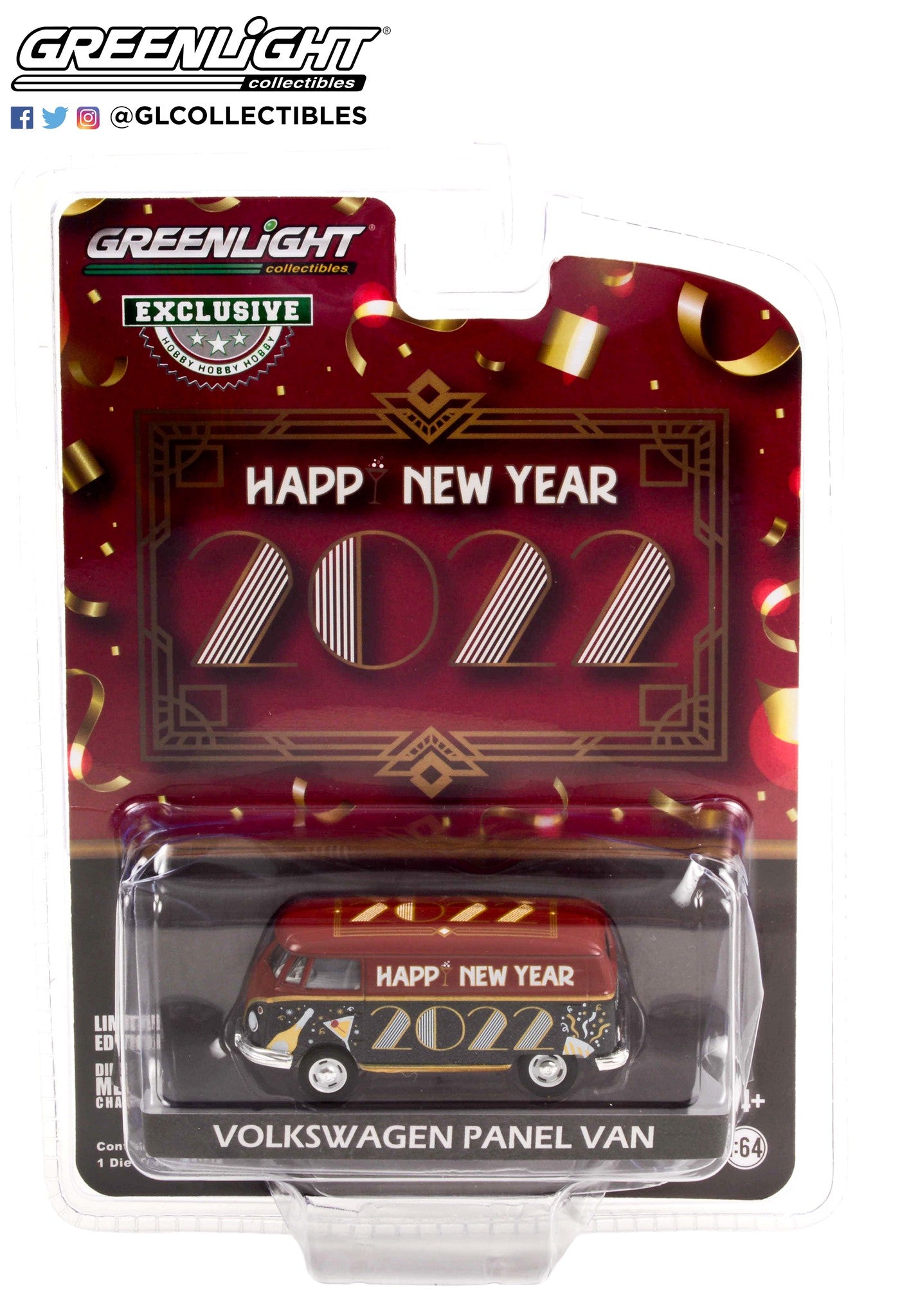 GreenLight 1:64 Volkswagen Type 2 Panel Van - New Year 2022 30319