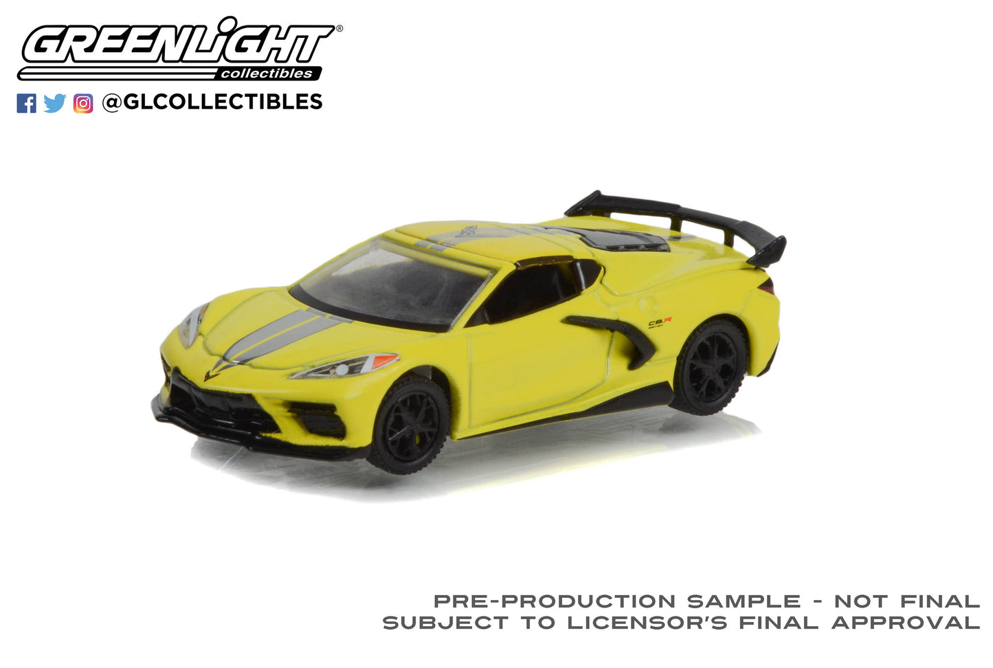 GreenLight 1:64 2022 Chevrolet Corvette C8 Stingray Coupe - 2022 IMSA GTLM Championship Edition - Accelerate Yellow 30321