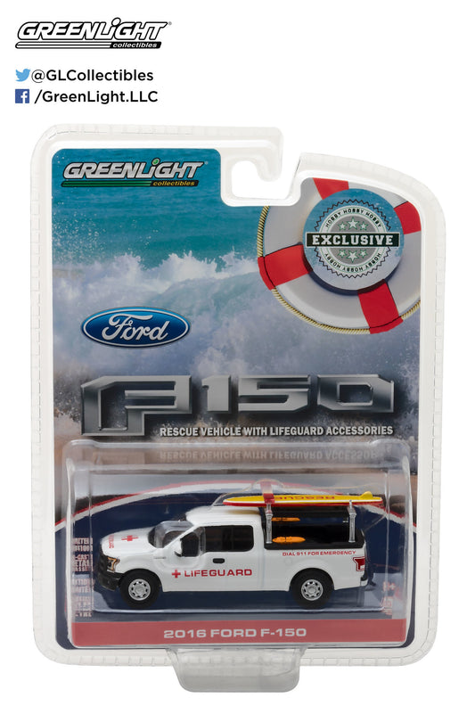 GreenLight 1:64 2016 Ford F-150 with Lifeguard Accessories 29899