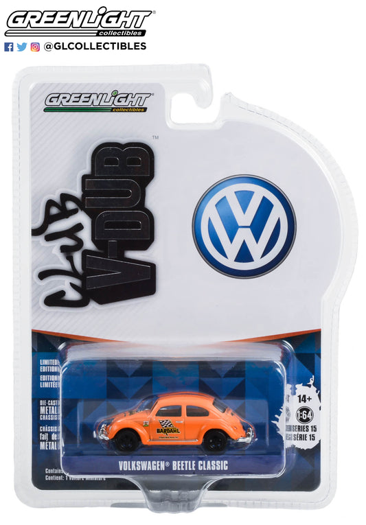 GreenLight 1:64 Club Vee-Dub Series 15 - Classic Volkswagen Beetle - Bardahl - Protect What Moves You - Solid Pack 36060-F