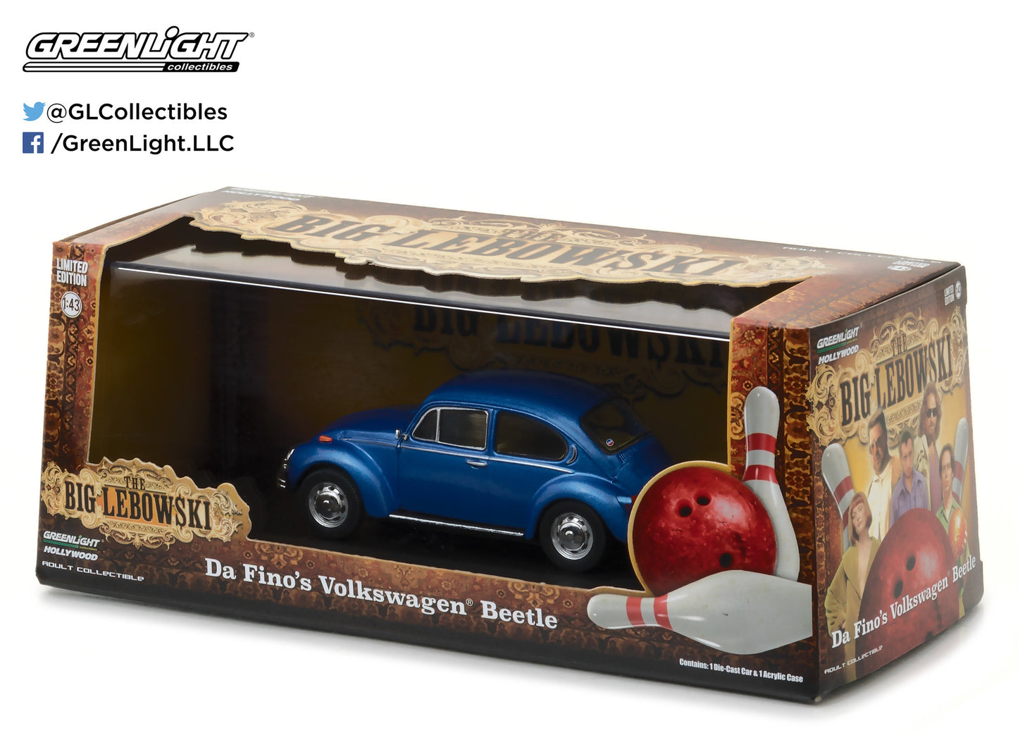 GreenLight 1:43 The Big Lebowski (1998) - Da Fino s Volkswagen Beetle 86496