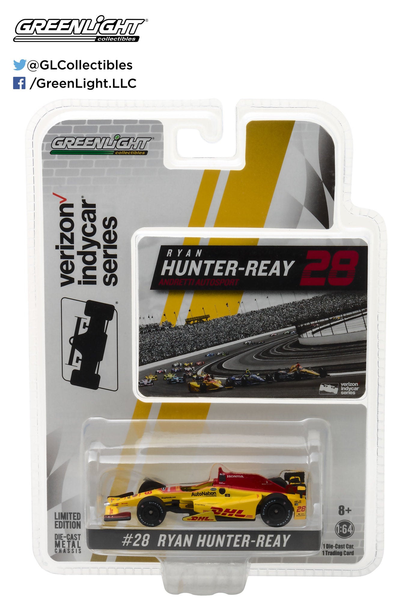 GreenLight 1:64 2017 #28 Ryan Hunter-Reay / Andretti Autosport, DHL IndyCar 10780