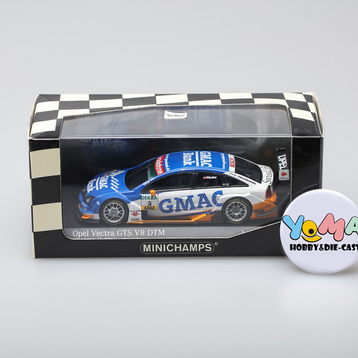 Minichamps 1:43 Opel Vectra GTS V8 GMAC Bank Marcel Faessler OPC eam Phoenix #3 DTM 2004 400044403