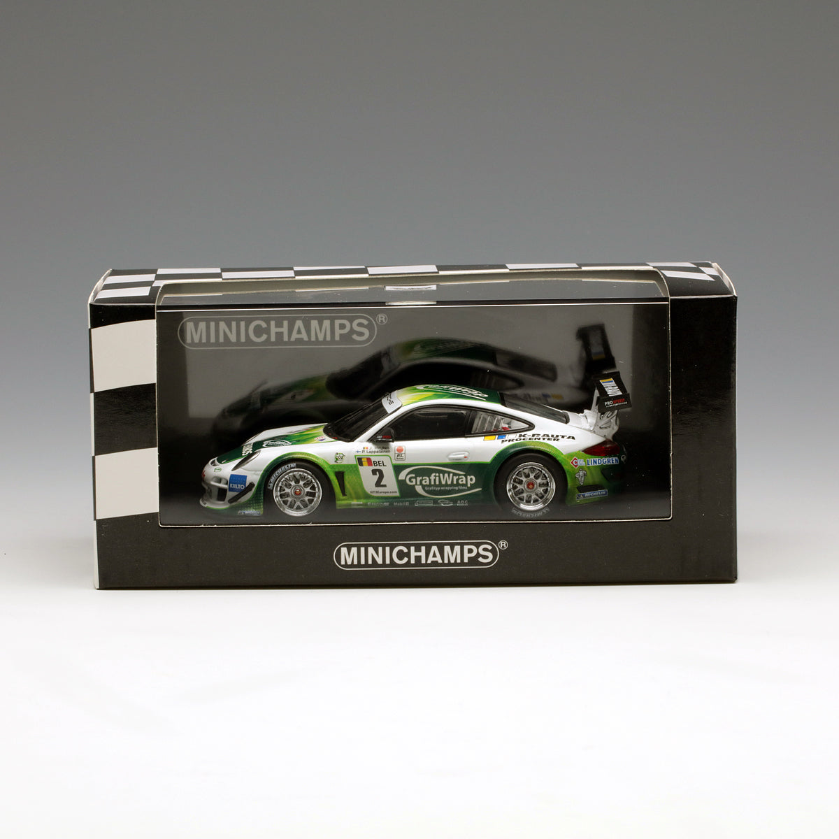 Minichamps 1:43 Porsche 911 GT3 R – Prospeed Competition – Lappalainen/Heylen #2 FIA GT3 European Championship 2011 400118902