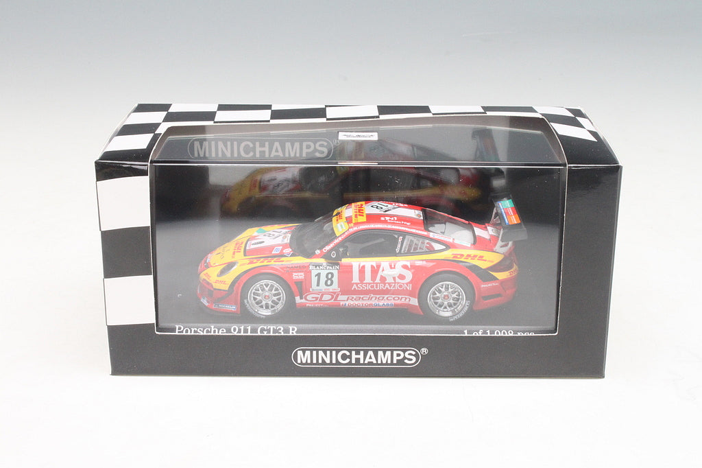 Minichamps 1:43 Porsche 911 GT3 R De Lorenzi Racing – De Lorenzi/Bonetti/Caccia/Bontempelli #18 24H SPA 2011 400118918