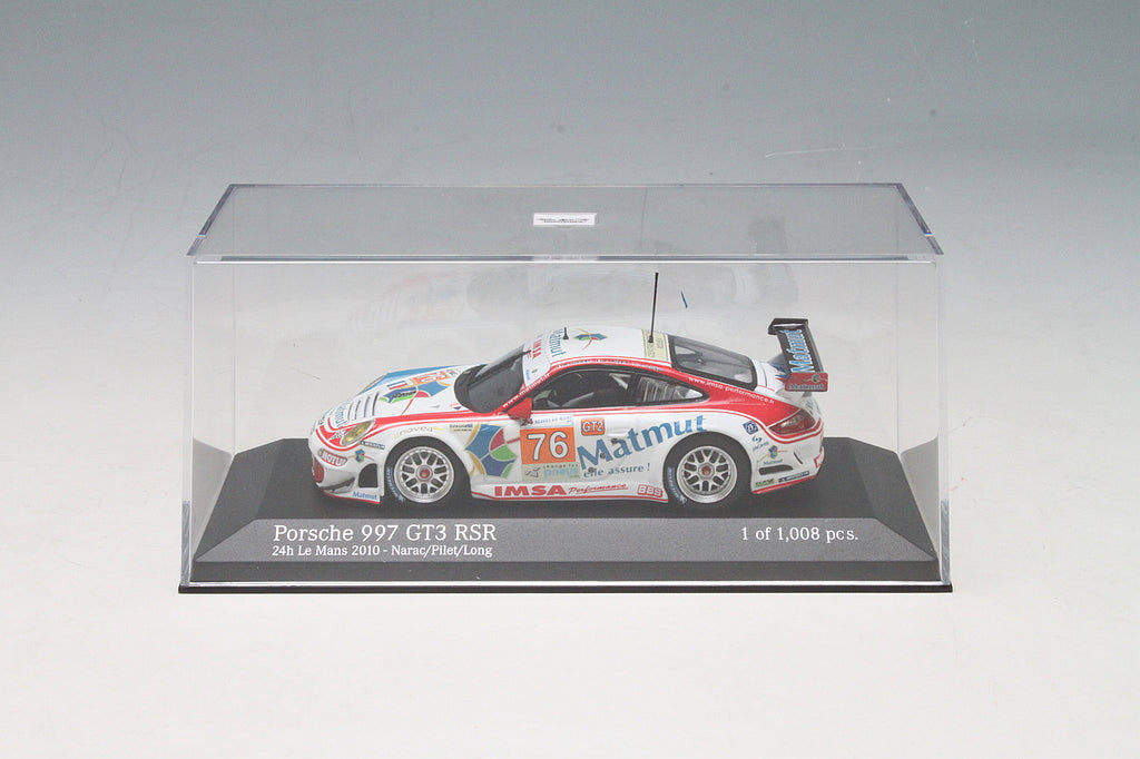 Minichamps 1:43 Porsche 997 GT3 RSR IMSA Performance Matmut Narac/Pilet/Long #76 24H Le Mans 2010 410106976