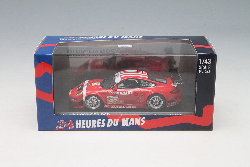 Minichamps 1:43 Porsche 997 GT3 RSR BMS Scuderia Italia Holzer/Westbrook/Scheider #97 24H Le Mans 2010 410106997