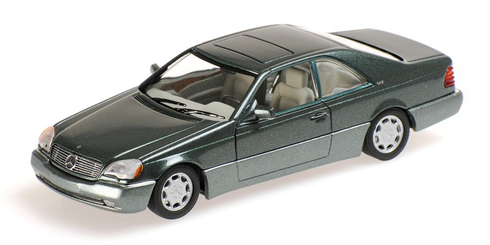 MINICHAMPS 1/43 MERCEDES-BENZ 600 SEC COUPE (C140) 1992 GREEN METALLIC 430032604