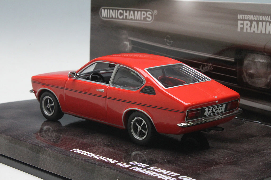 Minichamps 1:43 Opel Kadett C 40 Jahre Opel Kadett C Red Presentation IAA 1973 436045620