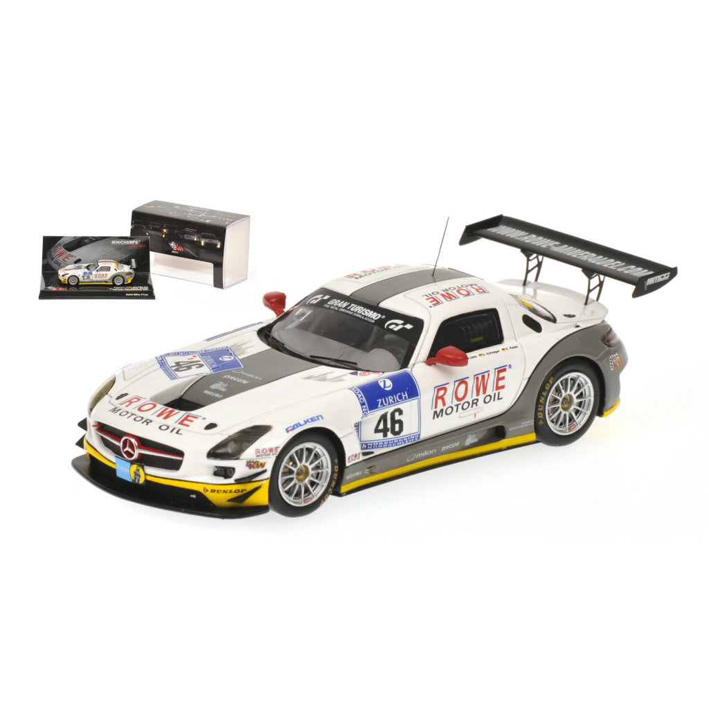 Minichamps 1:43 Mercedes-Benz SLS AMG GT3 Rowe Racing Bullitt/Zehe/Schwager/Rader #46 24H Nurburgring 2011 437110346