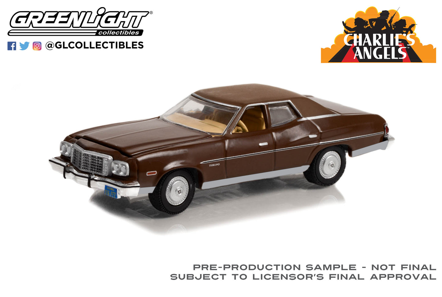 GreenLight 1:64 Hollywood Series 37 - Charlie s Angels (1976-81 TV Series) - 1974 Ford Gran Torino Brougham 44970-A