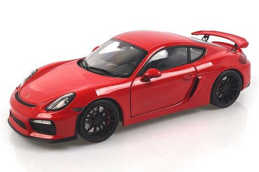Schuco 1:18 Porsche Cayman GT4 Red 450040300