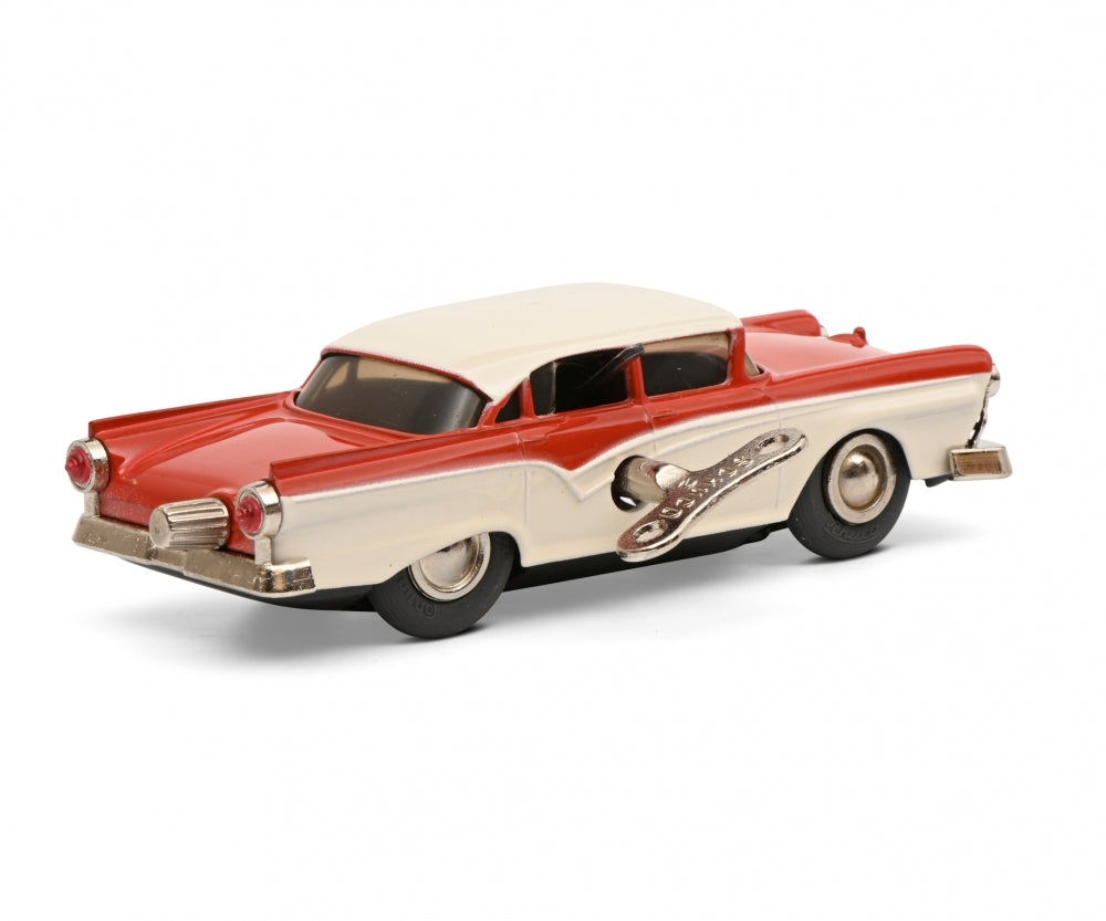 Schuco Micro Racer Ford Fairlane red beige clockwork car 450175900