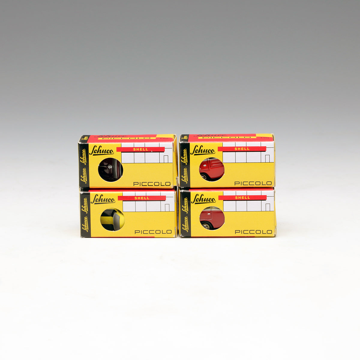 Schuco 1:90 Piccolo Gift Set Volkswagen T1 Samba / Beetle Cabrio / T1 Pick-Up Renndiens / Opel Manta Rally 450185400