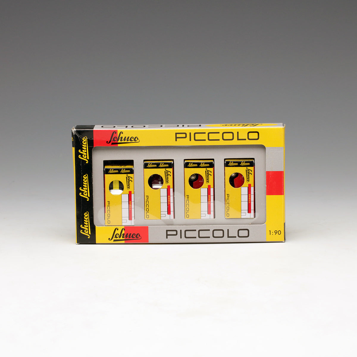 Schuco 1:90 Piccolo Gift Set Volkswagen T1 Samba / Beetle Cabrio / T1 Pick-Up Renndiens / Opel Manta Rally 450185400