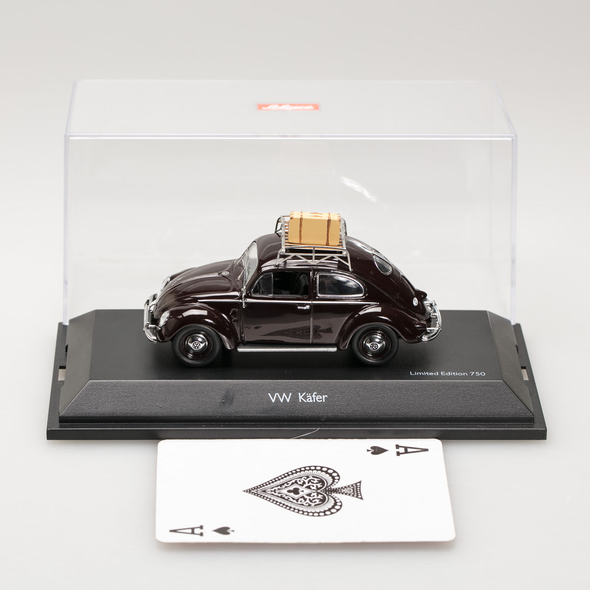 Schuco 1:43 Volkswagen beetle wine red 450256800