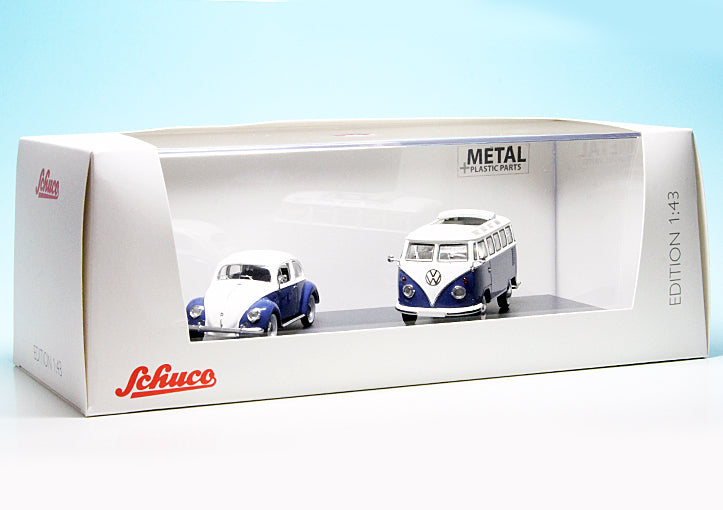 Schuco 1:43 Set Volkswagen Beetle Kaefer + T1 Samba 450269300