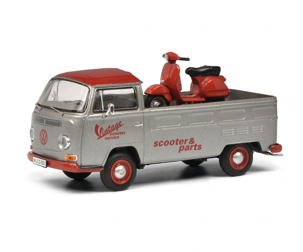 Schuco 1:43 Volkswagen T2a Vintage Scooter Piaggio Vespa PX 450333000