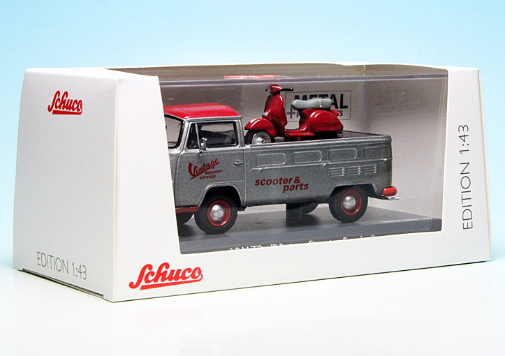 Schuco 1:43 Volkswagen T2a Vintage Scooter Piaggio Vespa PX 450333000