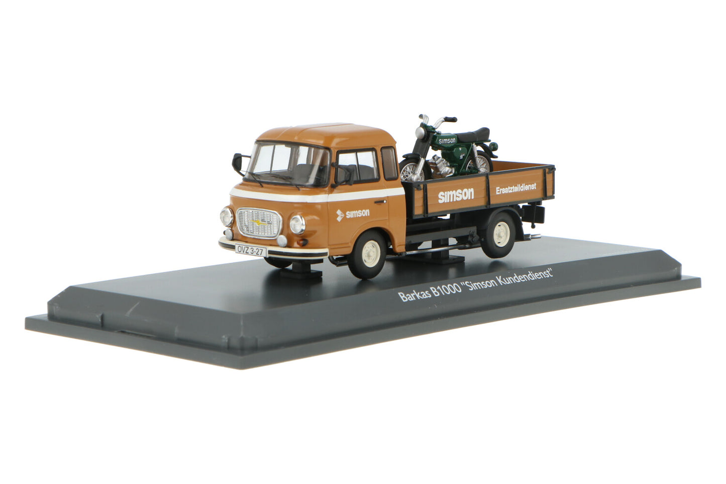Schuco 1:43 BARKAS B1000 Simson Kundendienst KS50 Super Sport 450367300