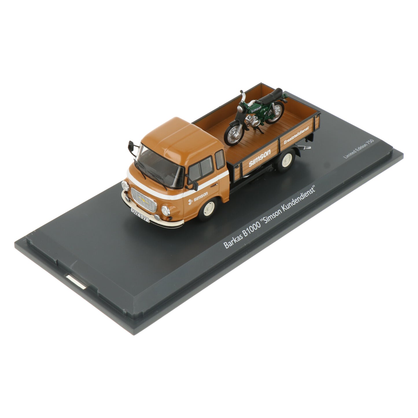 Schuco 1:43 BARKAS B1000 Simson Kundendienst KS50 Super Sport 450367300