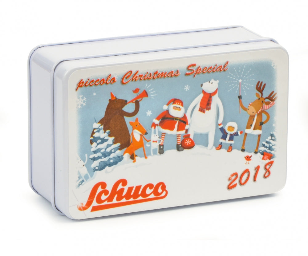 Schuco 1/90 Volkswagen T1 dual cab with trailer Christmas Edition 2018 450557300