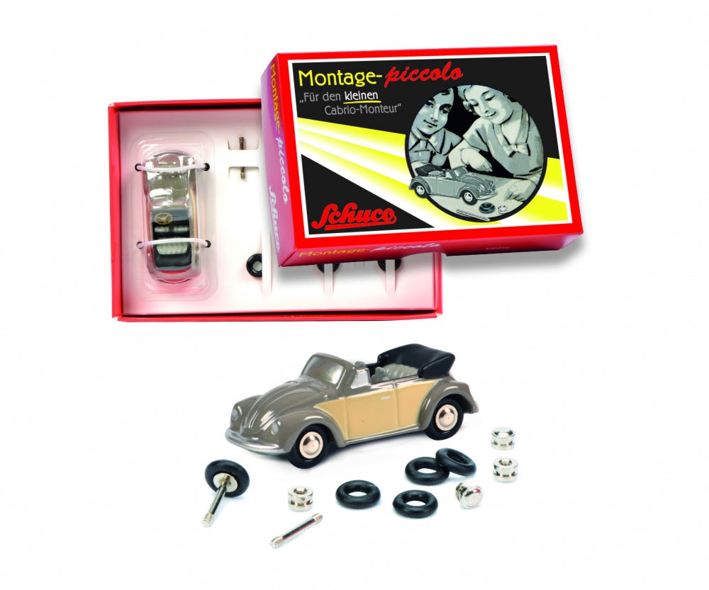 Schuco 1:90 Volkswagen VW Beetle Convertible Construction kit for the little Cabrio mechanic 450557800