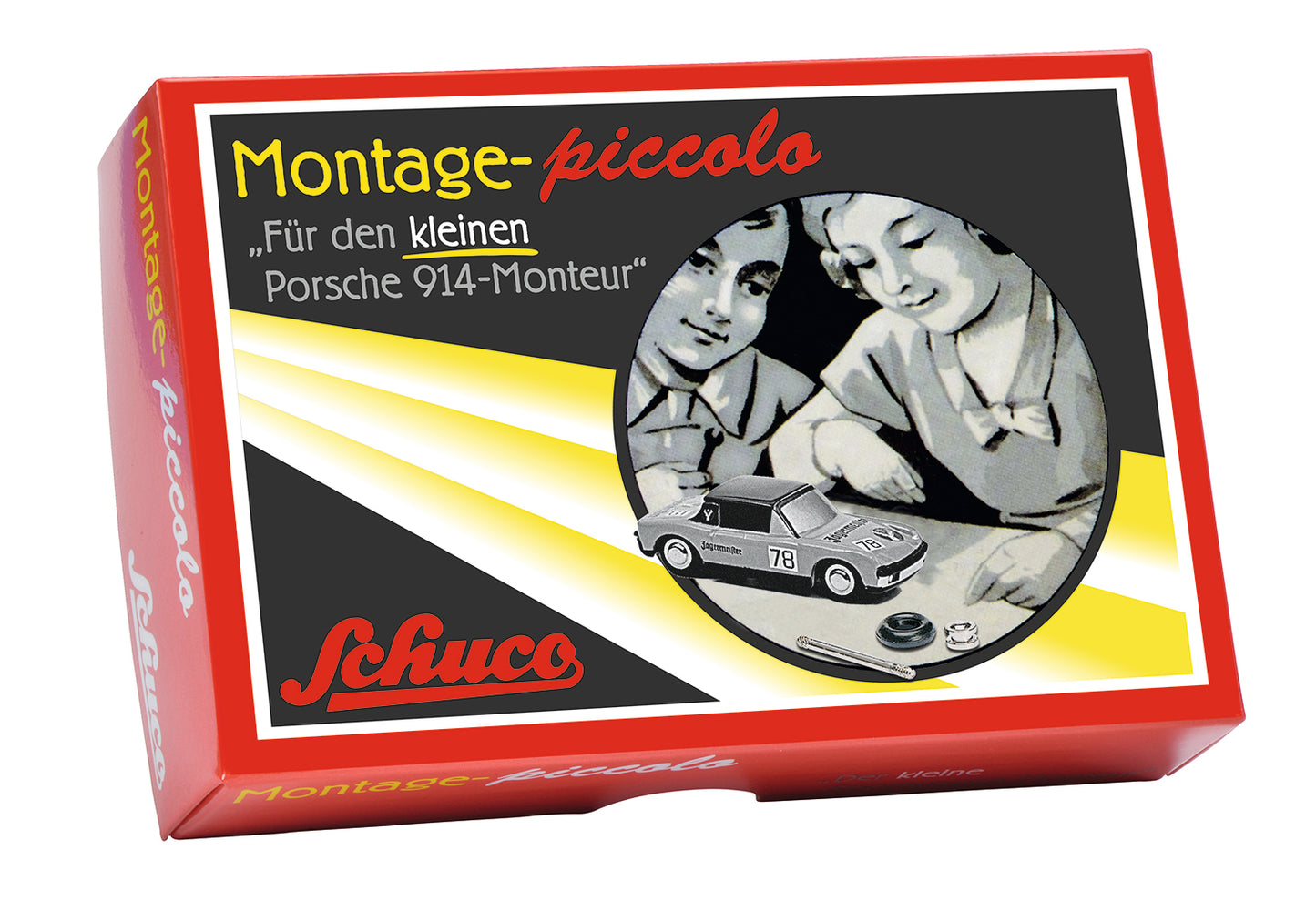 Schuco 1:90 Piccolo Porsche 914 Jagermeister 1000km Nurburgring 1972 Construction Kit 450560600