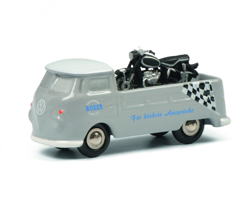Schuco 1:90 Piccolo Volkswagen T1 truck BMW motorcycle service 450563500