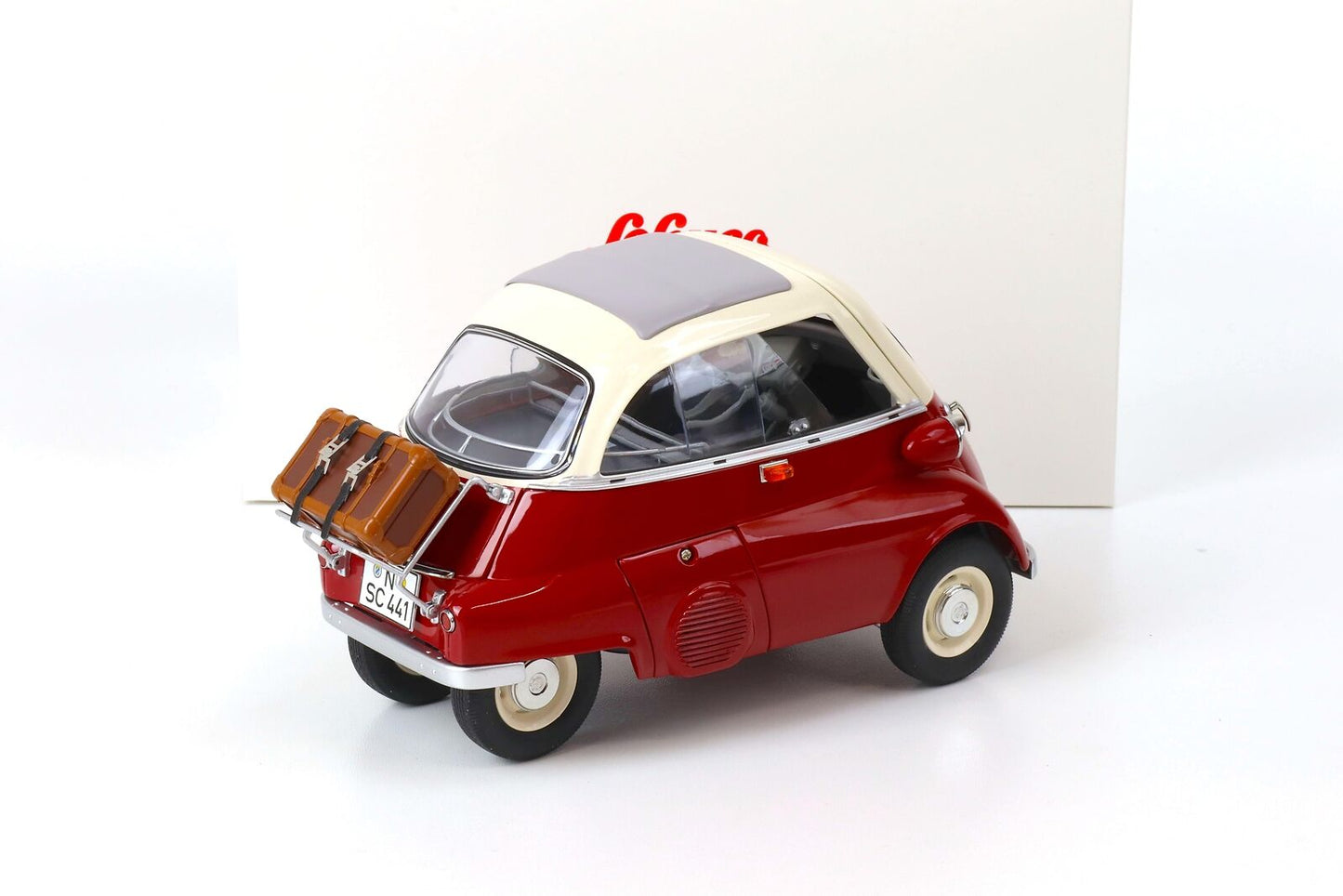 Schuco 1:12 BMW Isetta Exprot red/white 450672000