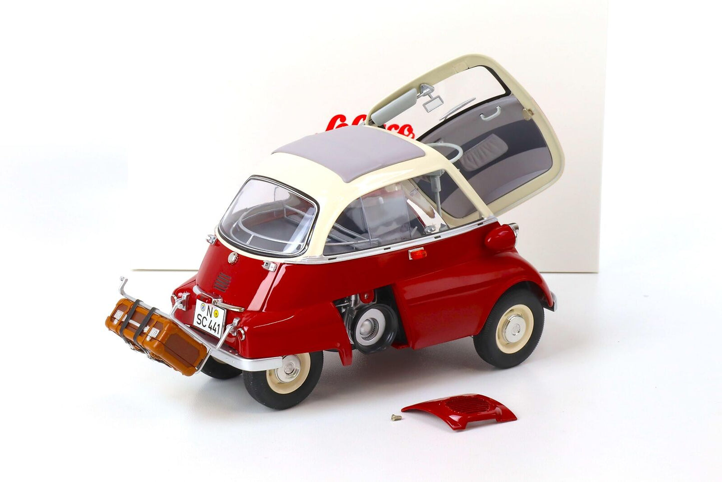 Schuco 1:12 BMW Isetta Exprot red/white 450672000