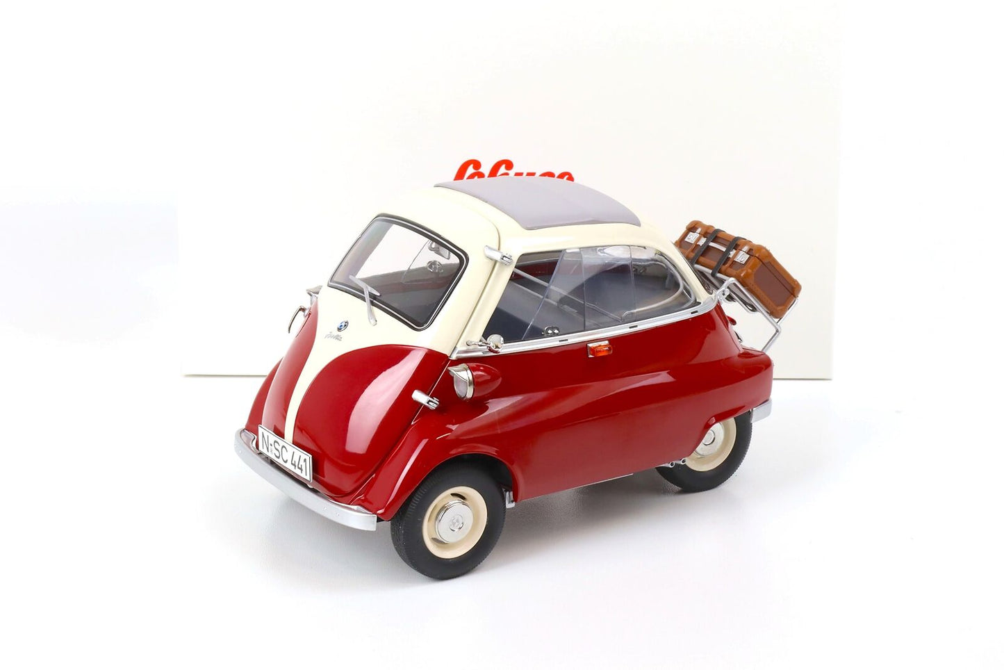 Schuco 1:12 BMW Isetta Exprot red/white 450672000