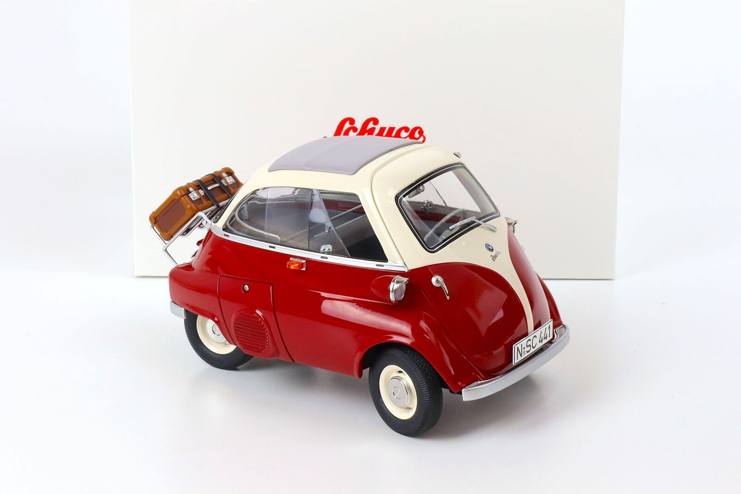 Schuco 1:12 BMW Isetta Exprot red/white 450672000