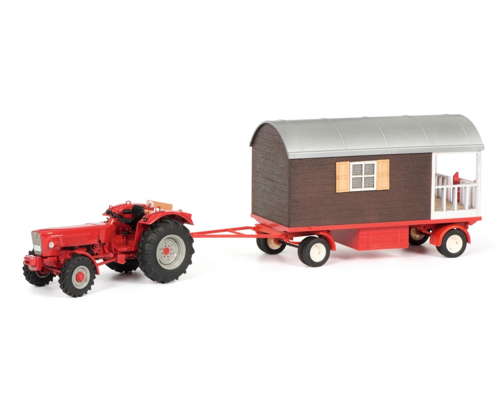 Schuco 1:32 Gueldner G75 A with trailer and balcony 450778500
