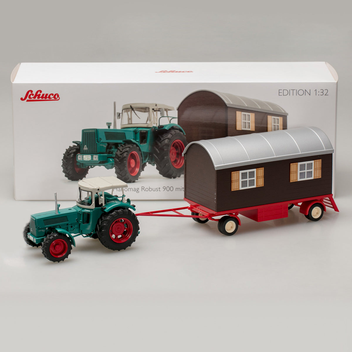 Schuco 1:32 Hanomag Robust with trailer 450780300