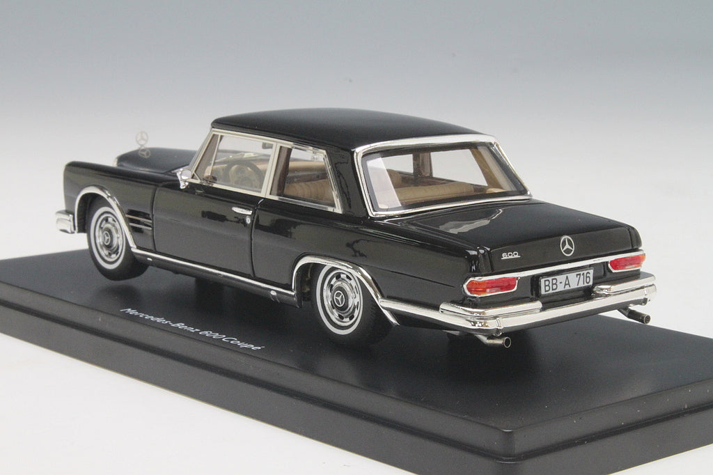 Schuco 1:43 Mercedes-Benz 600 W100 Coupe Black 450885700