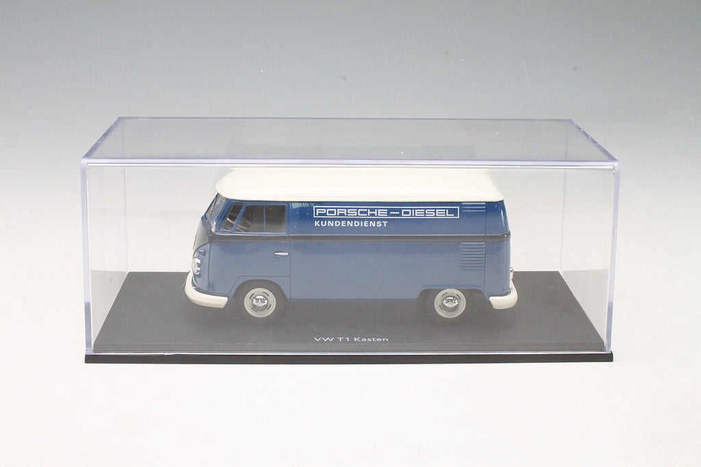 Schuco 1:32 Volkswagen T1 Box Van Porsche Diesel Kundendienst Blue 450892200