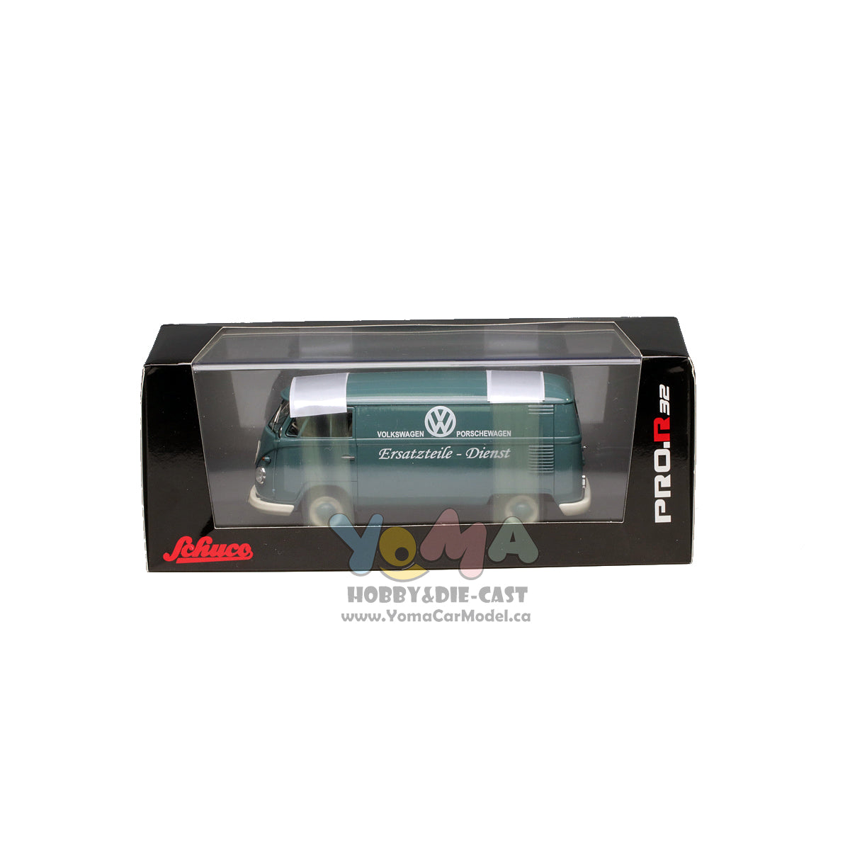 Schuco 1:32 Volkswagen T1b Van Porsche Ersatzteile Green 450894200