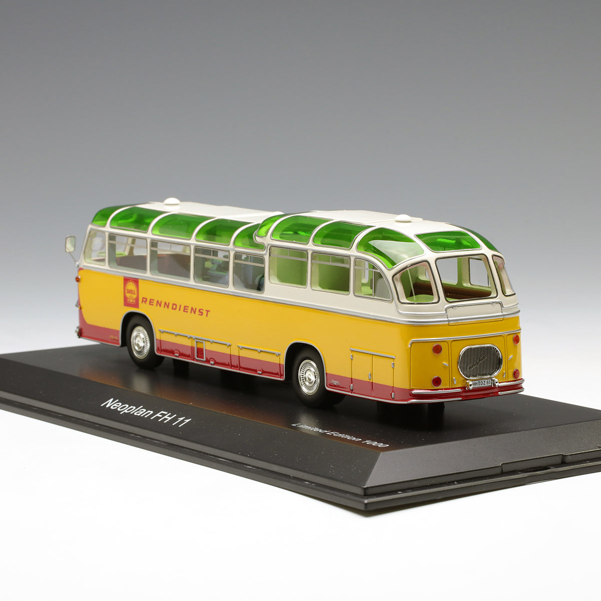Schuco 1:43 Neoplan FH 11 Shell racing service yellow/red 450896500