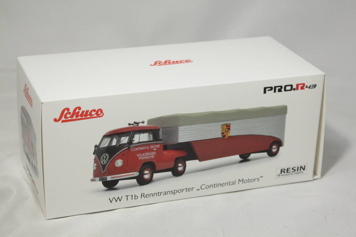 Schuco 1/43 Volkswagen T1b racing transporter Continental Motors 450905600