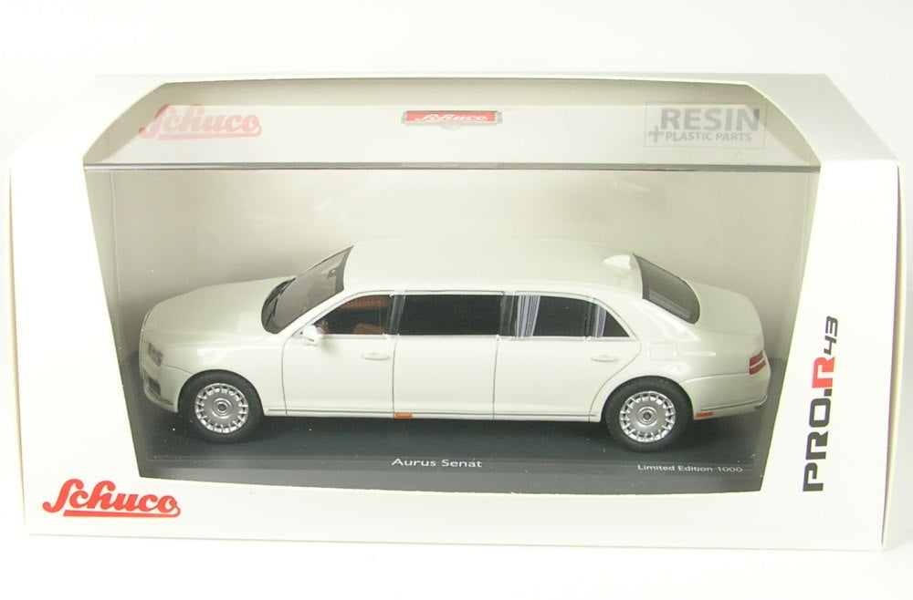 Schuco 1:43 Aurus Senat white President Car 450910100