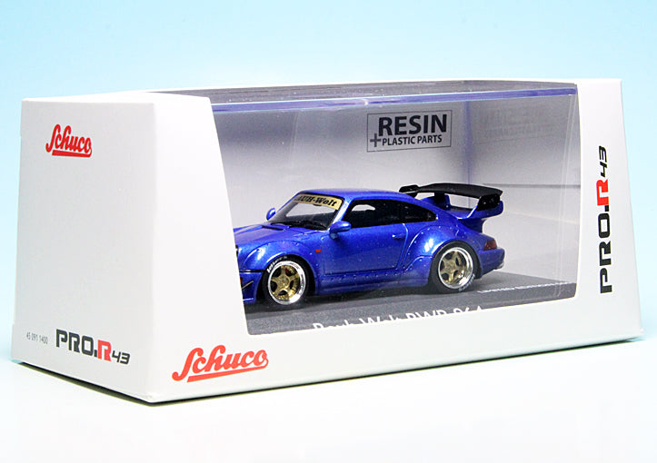 Schuco 1:43 RAUH-Welt RWB Porsche 911 964 Blue 450911400