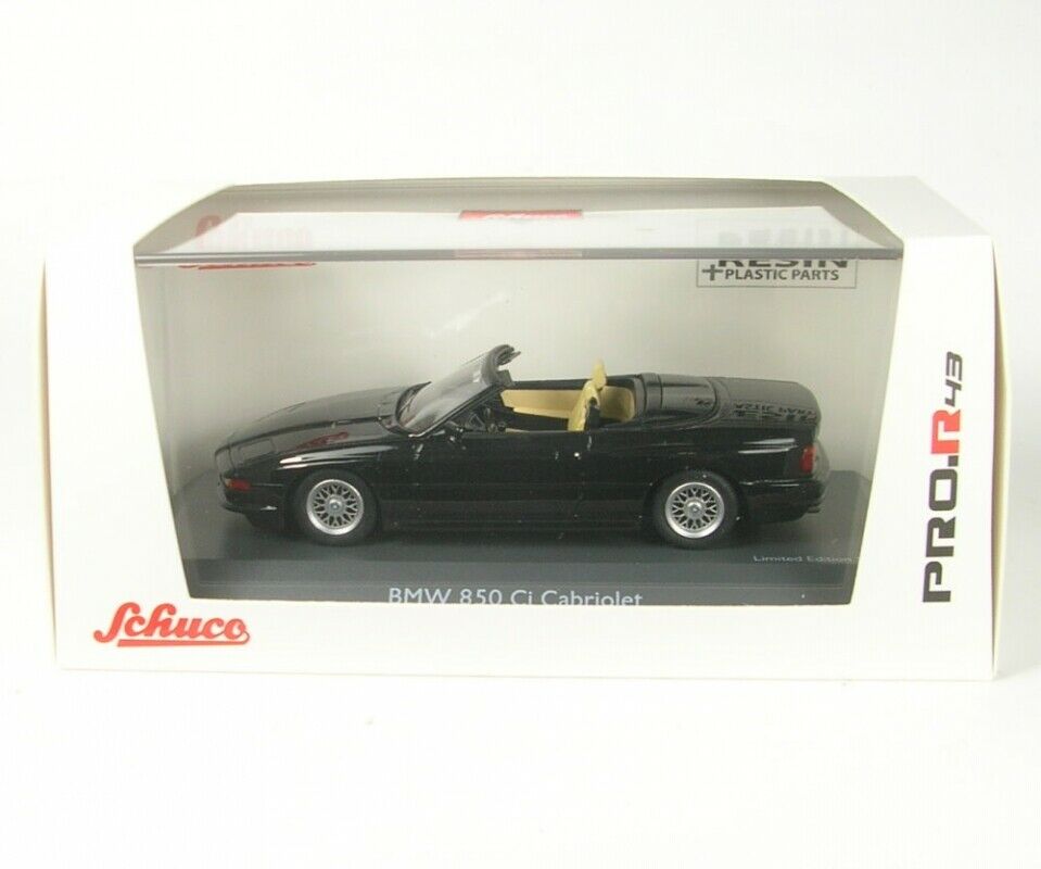 Schuco 1:43 BMW 850 CI Cabriolet (E31) Black 450914900