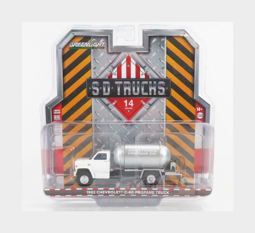 GreenLight 1:64 S.D. Trucks Series 14 - 1982 Chevrolet C-60 Propane Truck - Armstrong Propane Co. 45140-B