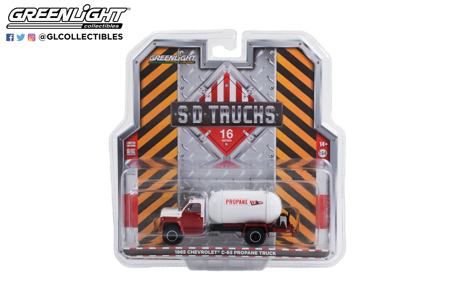 GreenLight 1:64 S.D. Trucks Series 16 - 1985 Chevrolet C-65 Propane Truck - LP Gas 45160-A
