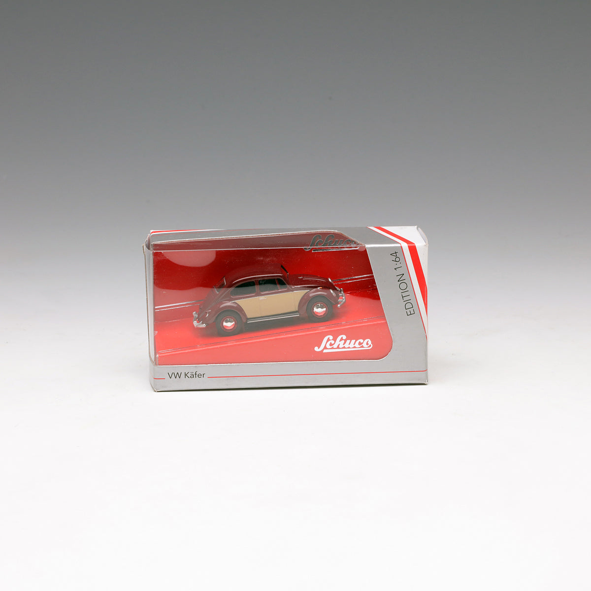 Schuco 1:64 Volkswagen Beetle red/beige 452010600